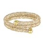 Swarovski Βραχιόλι Διπλό Επίχρυσο-Χρυσές Πέτρες,Crystaldust Bangle Double(5255907)Size Medium