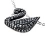Swarovski κολιέ κύκνος μαύρο
