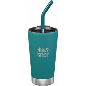Klean Kanteen Insulated Tumbler Emerald Bay Ποτήρι Θερμός με Καλαμάκι 0.47lt