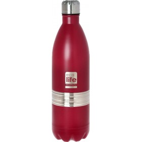 Ecolife Thermos Bottle σε Κόκκινο χρώμα 1lt