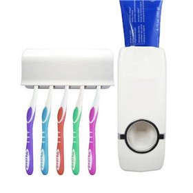 Διανεμητής οδοντόκρεμας και θήκη για οδοντόβουρτσες