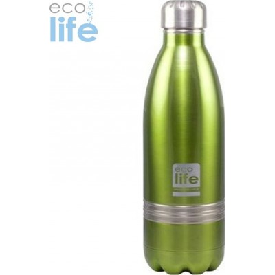 Ecolife Thermos Bottle σε Πράσινο χρώμα 0.75lt