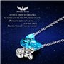 ANGEL NINA Γυναικείο Κολιέ Πεταλούδα σε ασήμι 925 με κρύσταλλα Swarovski