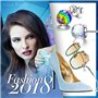 Alex Perry World Fantastic Γυναικεία Σκουλαρίκια από κρύσταλλα Swarovski και Ασήμι 925 πολύχρωμα