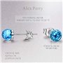 Alex Perry World Fantastic Γυναικεία Σκουλαρίκια από κρύσταλλα Swarovski και Ασήμι 925 Μπλε