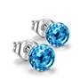 Alex Perry World Fantastic Γυναικεία Σκουλαρίκια από κρύσταλλα Swarovski και Ασήμι 925 Μπλε