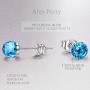 Alex Perry World Fantastic Γυναικεία Σκουλαρίκια από κρύσταλλα Swarovski και Ασήμι 925 Μπλε