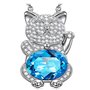 Kami Idea Lucky Cat Γυναικείο κολιέ με Κρυστάλλους Swarovski