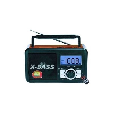 Επαναφορτιζόμενο USB/SD/TF Ραδιόφωνο FP-910RC-WD με Ψηφιακή Οθόνη