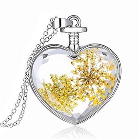 Rosimall Γυναικείο Κολιέ Καρδιά Κίτρινο