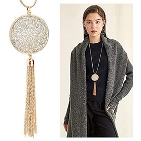 Suyi Γυναικείο Κολιέ Κύκλος Χρυσό