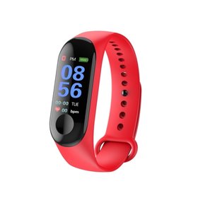 Smart Bracelet Bluetooth Ρολόι M3 Κόκκινο