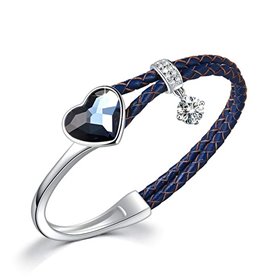 SUES SECRET βραχιόλι από δέρμα και κρύσταλλο Swarovski