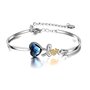 AOBOCO βραχιόλι με μπλε κρύσταλλο Swarovski