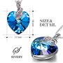 J Renee Love Heart κολιέ με κρύσταλλο Swarovski μπλε