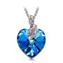 J Renee Love Heart κολιέ με κρύσταλλο Swarovski μπλε