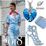 J Renee Love Heart κολιέ με κρύσταλλο Swarovski μπλε
