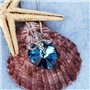 J Renee Love Heart κολιέ με κρύσταλλο Swarovski ευλογημένη αγάπη μπλε