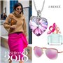 J Renee Love Heart κολιέ με κρύσταλλο Swarovski ευλογημένη αγάπη μοβ