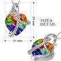 J Renee Love Heart κολιέ με κρύσταλλο Swarovski καρδιά πολύχρωμο
