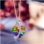 J Renee Love Heart κολιέ με κρύσταλλο Swarovski καρδιά πολύχρωμο