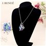 J Renee Love Heart κολιέ με κρύσταλλο Swarovski καρδιά μοβ