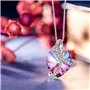 J Renee Love Heart κολιέ με κρύσταλλο Swarovski καρδιά μοβ