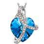 J Renee Love Heart κολιέ με κρύσταλλο Swarovski καρδιά μπλε
