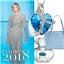 J Renee Love Heart κολιέ με κρύσταλλο Swarovski καρδιά μπλε