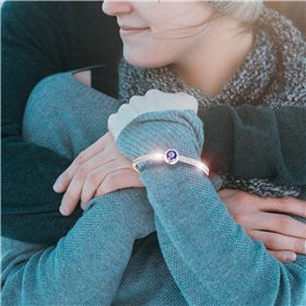 Angelady Ange Heart από λευκό χρυσό και κρύσταλλα Swarovski