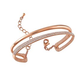 Angelady Ange Heart από ροζ χρυσό και κρύσταλλα Swarovski