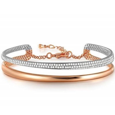 Angelady Ange Heart από ροζ, λευκό χρυσό και κρύσταλλα Swarovski