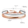 Angelady Ange Heart από ροζ, λευκό χρυσό και κρύσταλλα Swarovski