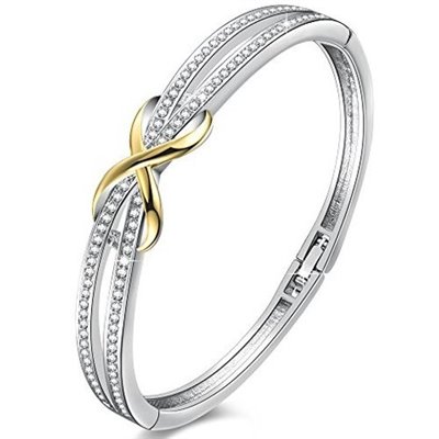 Angelady Ange Heart από λευκό χρυσό και κρύσταλλα Swarovski