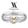 Angelady Ange Heart από λευκό χρυσό και κρύσταλλα Swarovski