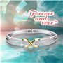 Angelady Ange Heart από λευκό χρυσό και κρύσταλλα Swarovski