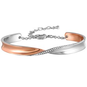 Angelady Ange Heart από λευκό, ροζ χρυσό και κρύσταλλα Swarovski