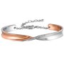 Angelady Ange Heart από λευκό, ροζ χρυσό και κρύσταλλα Swarovski