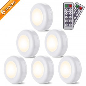 Σετ 6 Φώτα LED με Τηλεχειριστήριο