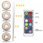 Σετ 6 Φώτα RGB LED με Τηλεχειριστήριο