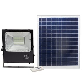 Προβολέας εξωτερικού χώρου με ηλιακό πάνελ & τηλεχειριστήριο SLED-100