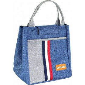 Viosarp Τσάντα Ισοθερμική Μπλε/Γκρι 27x17x24cm