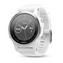 Garmin Fenix 5S Ασημένιο με λευκό βραχιόλι Carrara