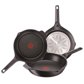 Tefal Σετ από 3 αλουμινένια τηγάνια των 22, 24 και 26 cm