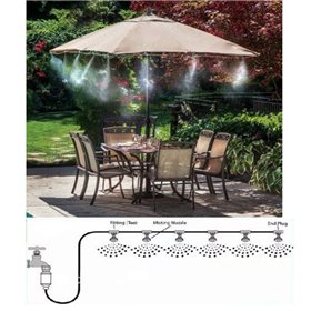 Κιτ Υδρονέφωσης  Δροσισμού για Δροσιά Εξωτερικών Χώρων 10 Μπεκ