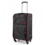 Βαλίτσα τρόλεϊ με 4 ρόδες, μαύρο-ροζ, Sunrise Bags 2147-27-BKPK Club