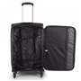 Βαλίτσα τρόλεϊ με 4 ρόδες, μαύρο-ροζ, Sunrise Bags 2147-27-BKPK Club