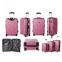 SUNRISE BAGS ΒΑΛΙΤΣΑ ΣΚΛΗΡΗ 96 λίτρα 76cm ΡΟΖ