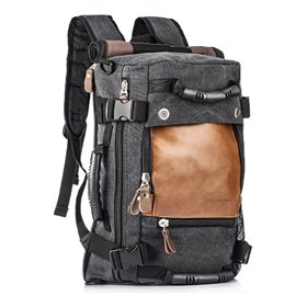 Overmont  Πολυλειτουργικό Σακίδιο για Άνδρες Μαύρο