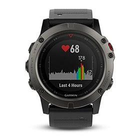 Garmin Fenix ​​5X Sapphire Bluetooth Μαύρο και  Γκρι Σπορ Ρολόι